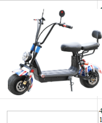Mini 4 Harley Scooter with Bluetooth